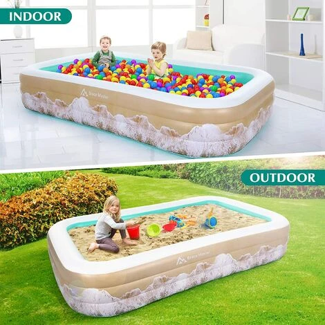 Brace Master Piscine Gonflable Pour Enfants 92 X 56 X 22pour Enfants De 3 Ans Et Plus Piscine Gonflable Pour Enfants Adultes Extérieur Jardin Arrière-cour Vert 7 Brace Master Piscine Gonflable Pour Enfants 92 X 56 X 22pour Enfants De 3 Ans Et Plus Piscine Gonflable Pour Enfants Adultes Extérieur Jardin Arrière-cour Vert – Image 5