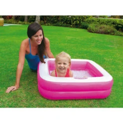 Piscine Gonflable Carrée Rose - Intex 6 Piscine Gonflable Carrée Rose - Intex -Trait Piscine Soldes Magasin 513937 2