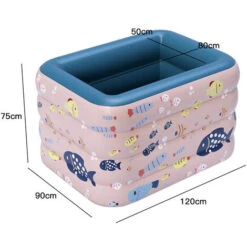 Piscine Gonflable Pataugeoire En PVC Enfant Baignoire 4 Couches Piscine De Jardin 75 * 90 *120cm 9 Piscine Gonflable Pataugeoire En PVC Enfant Baignoire 4 Couches Piscine De Jardin 75 * 90 *120cm -Trait Piscine Soldes Magasin 51649623 3