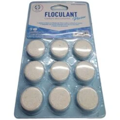 Lot De 5 Blisters Flovil De 9 Pastilles - Floculant Clarifiant Piscine - Jardiboutique