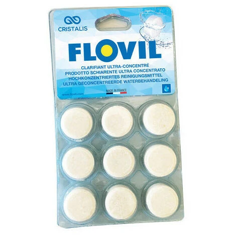 Lot De 5 Blisters Flovil De 9 Pastilles - Floculant Clarifiant Piscine - Jardiboutique 6 Lot De 5 Blisters Flovil De 9 Pastilles - Floculant Clarifiant Piscine - Jardiboutique – Image 4