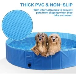 Pecute Piscine Pour Chien L 120x30cm, Baignoire Chien Pliable Plus Robuste, Piscine Enfant Pour Jardin, Patio Ou Salle De Bain, Piscine Animaux Résistant à L'usure(Bleu) 10 Pecute Piscine Pour Chien L 120x30cm, Baignoire Chien Pliable Plus Robuste, Piscine Enfant Pour Jardin, Patio Ou Salle De Bain, Piscine Animaux Résistant à L'usure(Bleu) -Trait Piscine Soldes Magasin 53559133 4
