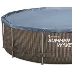 Piscine Tubulaire Rattan ø 3,66m X91cm SUMMER WAVES -Trait Piscine Soldes Magasin 53776504 4