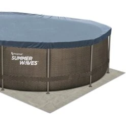 Summer Waves Piscine Tubulaire à Aspect Tressé 6.10x3.66x1.22M SummerWaves -Trait Piscine Soldes Magasin 53776505 4