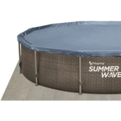 Piscine Tubulaire Rattan ø 4,57x1,22m SUMMER WAVES 9 Piscine Tubulaire Rattan ø 4,57x1,22m SUMMER WAVES -Trait Piscine Soldes Magasin 53776915 4