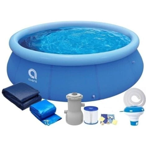 Piscine Hors-Sol Autoportante - Gonflable - 244 X 63 Cm - Avec Pompe - Ensemble Complet 3 Piscine Hors-Sol Autoportante - Gonflable - 244 X 63 Cm - Avec Pompe - Ensemble Complet