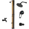 Surya Gold - Douche De Jardin Solaire 40L En PVC. Douche à Chauffage Solaire Douche Extérieure Avec Robinetterie En Acier Et Pommeau De Douche Orientable. Couleur Or Et Noir Mat. 1 Surya Gold - Douche De Jardin Solaire 40L En PVC. Douche à Chauffage Solaire Douche Extérieure Avec Robinetterie En Acier Et Pommeau De Douche Orientable. Couleur Or Et Noir Mat. -Trait Piscine Soldes Magasin 54463433 1