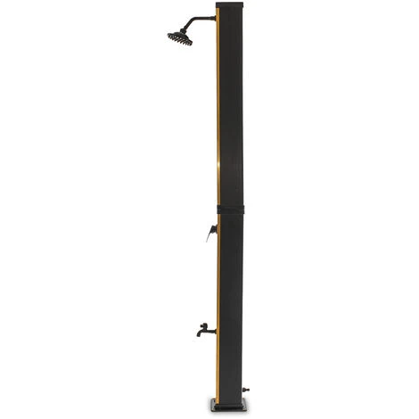 Surya Gold - Douche De Jardin Solaire 40L En PVC. Douche à Chauffage Solaire Douche Extérieure Avec Robinetterie En Acier Et Pommeau De Douche Orientable. Couleur Or Et Noir Mat. 4 Surya Gold - Douche De Jardin Solaire 40L En PVC. Douche à Chauffage Solaire Douche Extérieure Avec Robinetterie En Acier Et Pommeau De Douche Orientable. Couleur Or Et Noir Mat. – Image 2