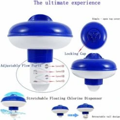 Schwimmbecken-Chlor-Diffusor, Betterlife Einstellbarer Chlor-Diffusor Für Schwimmbecken Chlor-Pool, Chlor-Diffusor Geeignet Für Innen- Und Außenpools, Badewannen, Aufblasbares Spa Usw. 9 Schwimmbecken-Chlor-Diffusor, Betterlife Einstellbarer Chlor-Diffusor Für Schwimmbecken Chlor-Pool, Chlor-Diffusor Geeignet Für Innen- Und Außenpools, Badewannen, Aufblasbares Spa Usw. -Trait Piscine Soldes Magasin 54702124 3