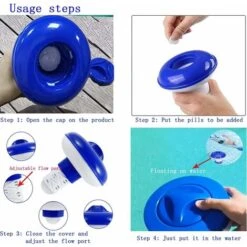 Schwimmbecken-Chlor-Diffusor, Betterlife Einstellbarer Chlor-Diffusor Für Schwimmbecken Chlor-Pool, Chlor-Diffusor Geeignet Für Innen- Und Außenpools, Badewannen, Aufblasbares Spa Usw. 10 Schwimmbecken-Chlor-Diffusor, Betterlife Einstellbarer Chlor-Diffusor Für Schwimmbecken Chlor-Pool, Chlor-Diffusor Geeignet Für Innen- Und Außenpools, Badewannen, Aufblasbares Spa Usw. -Trait Piscine Soldes Magasin 54702124 4