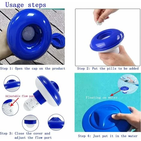 Schwimmbecken-Chlor-Diffusor, Betterlife Einstellbarer Chlor-Diffusor Für Schwimmbecken Chlor-Pool, Chlor-Diffusor Geeignet Für Innen- Und Außenpools, Badewannen, Aufblasbares Spa Usw. 6 Schwimmbecken-Chlor-Diffusor, Betterlife Einstellbarer Chlor-Diffusor Für Schwimmbecken Chlor-Pool, Chlor-Diffusor Geeignet Für Innen- Und Außenpools, Badewannen, Aufblasbares Spa Usw. – Image 4