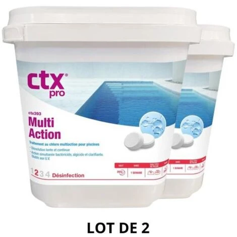 Produit D'entretien Piscine - CTX 393 - Multi Action 250 G - 5 Kg - 2x5 Kg De CTX 3 Produit D'entretien Piscine - CTX 393 - Multi Action 250 G - 5 Kg - 2x5 Kg De CTX