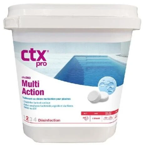 Produit D'entretien Piscine - CTX 393 - Multi Action 250 G - 5 Kg - 1x5 Kg De CTX 3 Produit D'entretien Piscine - CTX 393 - Multi Action 250 G - 5 Kg - 1x5 Kg De CTX