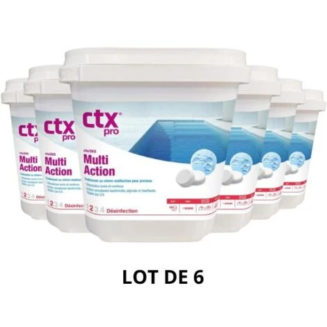 Produit D'entretien Piscine - CTX 393 - Multi Action 250 G - 5 Kg - 6x5 Kg De CTX 3 Produit D'entretien Piscine - CTX 393 - Multi Action 250 G - 5 Kg - 6x5 Kg De CTX