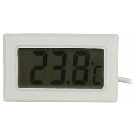 Digital LCD Thermomètre Moniteur De Température Avec Sonde Externe Pour Réfrigérateur Congélateur Réfrigérateur Aquarium - Blanc LO-Ron 4 Digital LCD Thermomètre Moniteur De Température Avec Sonde Externe Pour Réfrigérateur Congélateur Réfrigérateur Aquarium - Blanc LO-Ron – Image 3