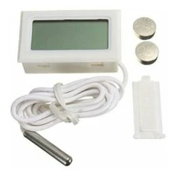 Digital LCD Thermomètre Moniteur De Température Avec Sonde Externe Pour Réfrigérateur Congélateur Réfrigérateur Aquarium - Blanc LO-Ron 10 Digital LCD Thermomètre Moniteur De Température Avec Sonde Externe Pour Réfrigérateur Congélateur Réfrigérateur Aquarium - Blanc LO-Ron -Trait Piscine Soldes Magasin 57915794 5