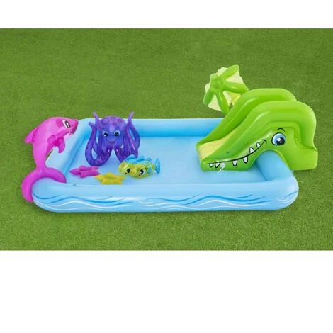 BESTWAY Aire De Jeux Pataugeoire Fantastic Aquarium 239 X 206 X 86 Cm Avec Fontaine 5 BESTWAY Aire De Jeux Pataugeoire Fantastic Aquarium 239 X 206 X 86 Cm Avec Fontaine – Image 3