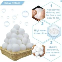 500g Balles Filtrantes,Boules De Filtre De Piscine,Réutilisables,Média Filtre à Fibres Peut Remplacer 25 Kg Sable Quartz Piscine Filtres à Sable Filtrage De L'eau,Utilisées Dans Les Piscines 9 500g Balles Filtrantes,Boules De Filtre De Piscine,Réutilisables,Média Filtre à Fibres Peut Remplacer 25 Kg Sable Quartz Piscine Filtres à Sable Filtrage De L'eau,Utilisées Dans Les Piscines -Trait Piscine Soldes Magasin 59013722 3