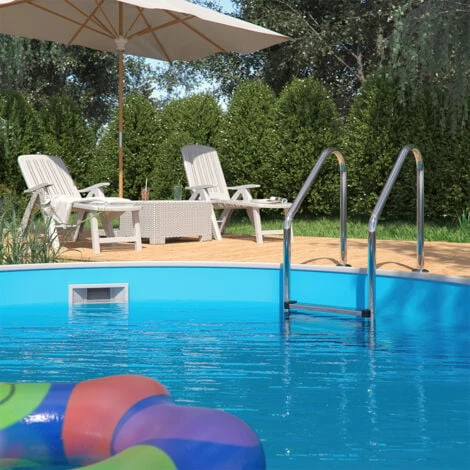 Échelle De Piscine Acier Inoxydable Brillant Avec 3 Barreaux 5 Échelle De Piscine Acier Inoxydable Brillant Avec 3 Barreaux – Image 3