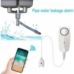Capteur D'alarme D'eau Avec Détecteur De Fuite WiFi à Bruit Fort De 60 DB, Alarme De Fuite De Débordement, Leaker De Surveillance à Distance Pour Pompe à Eau Du Sous-Sol Du Chauffe-Eau 10 Capteur D'alarme D'eau Avec Détecteur De Fuite WiFi à Bruit Fort De 60 DB, Alarme De Fuite De Débordement, Leaker De Surveillance à Distance Pour Pompe à Eau Du Sous-Sol Du Chauffe-Eau -Trait Piscine Soldes Magasin 59146060 4