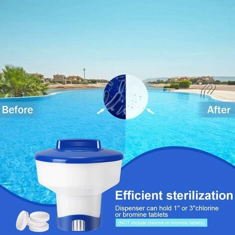 7 Pouces Distributeur Flottant Pour Piscine, Diffuseur De Chlore, Diffuseur Flottant Piscine Tablette Chlore Piscine Diffuseur Flotteur Chimique Piscine Pour Nettoyage Piscines Ou Hot Tubs 4 7 Pouces Distributeur Flottant Pour Piscine, Diffuseur De Chlore, Diffuseur Flottant Piscine Tablette Chlore Piscine Diffuseur Flotteur Chimique Piscine Pour Nettoyage Piscines Ou Hot Tubs â Image 2