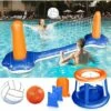 ZOLGINAH Ensemble De Volley-Ball Gonflable - Volleyball Gonflable Piscine Toy Avec Basket-Ball Hoop Volley-Ball Filet Deux Balles Jeu De Natation Pour Enfants Adultes… 1 ZOLGINAH Ensemble De Volley-Ball Gonflable - Volleyball Gonflable Piscine Toy Avec Basket-Ball Hoop Volley-Ball Filet Deux Balles Jeu De Natation Pour Enfants Adultes… -Trait Piscine Soldes Magasin 59345069 1