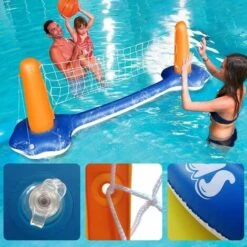 ZOLGINAH Ensemble De Volley-Ball Gonflable - Volleyball Gonflable Piscine Toy Avec Basket-Ball Hoop Volley-Ball Filet Deux Balles Jeu De Natation Pour Enfants Adultes… 9 ZOLGINAH Ensemble De Volley-Ball Gonflable - Volleyball Gonflable Piscine Toy Avec Basket-Ball Hoop Volley-Ball Filet Deux Balles Jeu De Natation Pour Enfants Adultes… -Trait Piscine Soldes Magasin 59345069 3