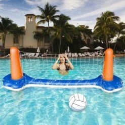 ZOLGINAH Ensemble De Volley-Ball Gonflable - Volleyball Gonflable Piscine Toy Avec Basket-Ball Hoop Volley-Ball Filet Deux Balles Jeu De Natation Pour Enfants Adultes… 11 ZOLGINAH Ensemble De Volley-Ball Gonflable - Volleyball Gonflable Piscine Toy Avec Basket-Ball Hoop Volley-Ball Filet Deux Balles Jeu De Natation Pour Enfants Adultes… -Trait Piscine Soldes Magasin 59345069 5