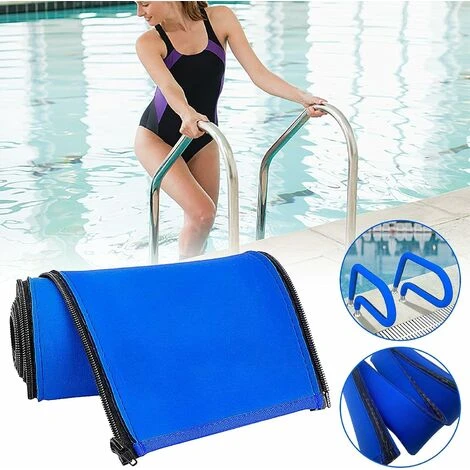 Couvertures De Main Courante De Piscine, Couverture Zippée Pour Rail De Piscine, Couvertures Antidérapantes Bleues De Main Courante Pour Des Poignées D'échelle De Piscine Résistant LO-Ron 6 Couvertures De Main Courante De Piscine, Couverture Zippée Pour Rail De Piscine, Couvertures Antidérapantes Bleues De Main Courante Pour Des Poignées D'échelle De Piscine Résistant LO-Ron – Image 4