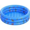 Premier® Piscine Gonflable De Rembourrage De Petite Piscine Pour Enfants Ronde Pliable En PVC Pour Douche Familiale Baignoire Portable En Centre De Jeu De L'eau Pêche (100 CM) -Trait Piscine Soldes Magasin 60531526 1