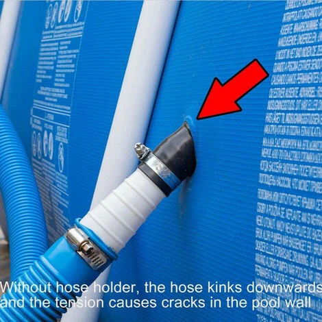 Support De Tuyau D'eau De Piscine Au Sol, 2 Pièces, Nouveaux Accessoires 5 Support De Tuyau D'eau De Piscine Au Sol, 2 Pièces, Nouveaux Accessoires – Image 3