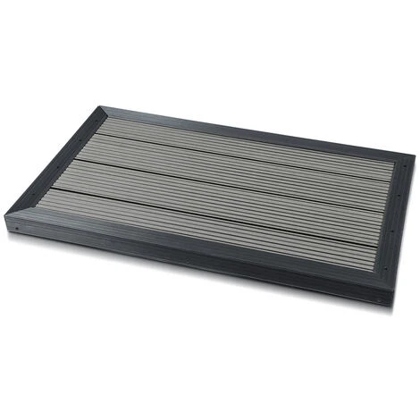 Randaco Elément De Sol En WPC Douches De Jardin Douche De Camping Jardin SPA Douche Extérieure Plaque De Sol Antidérapante 3 Randaco Elément De Sol En WPC Douches De Jardin Douche De Camping Jardin SPA Douche Extérieure Plaque De Sol Antidérapante