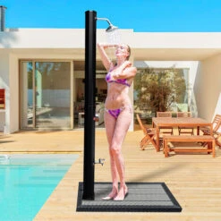 Randaco Elément De Sol En WPC Douches De Jardin Antidérapant Douche De Camping Jardin SPA Douche Extérieure Plaque De Sol 11 Randaco Elément De Sol En WPC Douches De Jardin Antidérapant Douche De Camping Jardin SPA Douche Extérieure Plaque De Sol -Trait Piscine Soldes Magasin 63763292 5