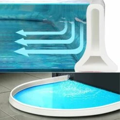 Adoture Barrière De Douche Pliable Et Système De Rétention Pour Barrage D'eau Et Maintient L'eau à L'intérieur Du Seuil -Trait Piscine Soldes Magasin 64046932 4