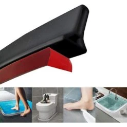 Barrière De Douche Pliable Et Système De Rétention Pour Barrage D'eau Et Maintient L'eau à L'intérieur Du Seuil -Trait Piscine Soldes Magasin 64046991 3