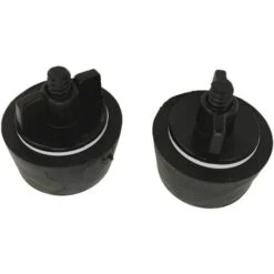 EDENEA - Bouchon Hivernage Piscine - Lot De 2 - Conique Diamètre Bas 53mm Haut 62mm - Idéal Pour Traversée De Paroi Piscine Tubes PVC Pression - Caoutchouc - Expansion Molette Papillon