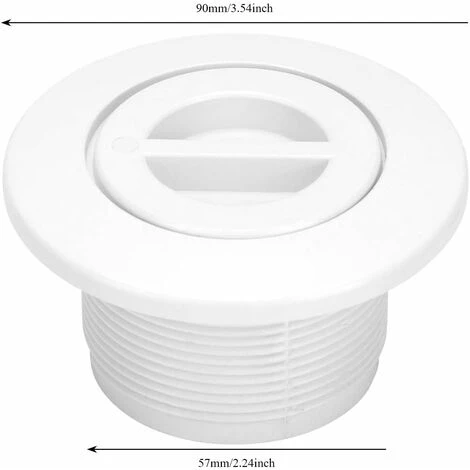 Bouchon De Remplacement De Piscine Accessoires De Piscine Aspiration D'eau Sortie D'égout Avec Couvercle Nettoyage Bouche égouttoir équipement D'aspiration D'eaux Usées De Piscine (blanc 1 Pièce)-BDD 4 Bouchon De Remplacement De Piscine Accessoires De Piscine Aspiration D'eau Sortie D'égout Avec Couvercle Nettoyage Bouche égouttoir équipement D'aspiration D'eaux Usées De Piscine (blanc 1 Pièce)-BDD – Image 2