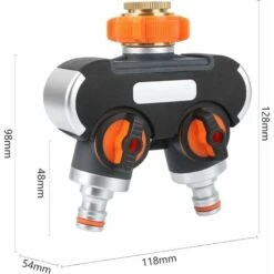 Distributeur D'eau à 2 Voies Distributeur D'eau 3/4 Et 1/2 Avec Adaptateur De Robinet Pour Minuterie D'arrosage De Jardin Et Tuyau D'arrosage, Débit D'eau Réglable Et Verrouillable 9 Distributeur D'eau à 2 Voies Distributeur D'eau 3/4 Et 1/2 Avec Adaptateur De Robinet Pour Minuterie D'arrosage De Jardin Et Tuyau D'arrosage, Débit D'eau Réglable Et Verrouillable -Trait Piscine Soldes Magasin 66859418 3