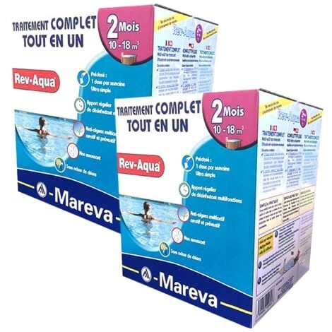 Kit Traitement Piscine Complet - Rev-Aqua 10/18 M3 - 4 Mois De Mareva 3 Kit Traitement Piscine Complet - Rev-Aqua 10/18 M3 - 4 Mois De Mareva