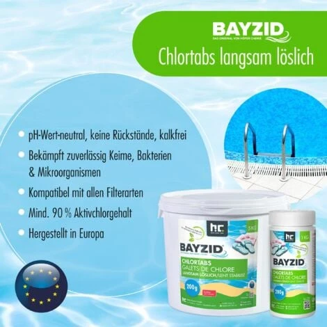 6 X 1 Kg Bayzid Galets De Chlore Lent (200g) 6 6 X 1 Kg Bayzid Galets De Chlore Lent (200g) â Image 4