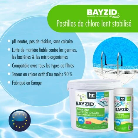 6 X 1 Kg Bayzid Galets De Chlore Lent (200g) 7 6 X 1 Kg Bayzid Galets De Chlore Lent (200g) â Image 5