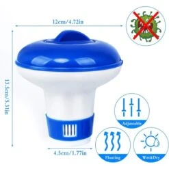 Ensoleillé 2 Pièces Dosage Flotteur Chlore Dosage Flotteur Piscine Distributeur Flotteur Chimique Automatique 11 Ensoleillé 2 Pièces Dosage Flotteur Chlore Dosage Flotteur Piscine Distributeur Flotteur Chimique Automatique -Trait Piscine Soldes Magasin 69966853 5