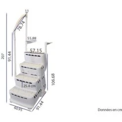 Escalier Aquarius -Trait Piscine Soldes Magasin 7056748 3