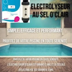 Electrolyseur Au Sel O'clair S60 Pour Piscines Jusqu'à 60m3 10 Electrolyseur Au Sel O'clair S60 Pour Piscines Jusqu'à 60m3 -Trait Piscine Soldes Magasin 7191466 4