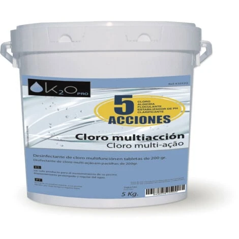 Chlore Multifonction K2O 5 Actions 5 Kg - K1012Q 3 Chlore Multifonction K2O 5 Actions 5 Kg - K1012Q