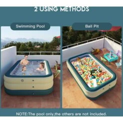 SEENLIN Piscine Gonflable Pour Jardin Extérieur, Piscine De 1,8 M 8 SEENLIN Piscine Gonflable Pour Jardin Extérieur, Piscine De 1,8 M -Trait Piscine Soldes Magasin 75560946 2