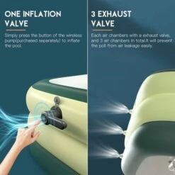 SEENLIN Piscine Gonflable Pour Jardin Extérieur, Piscine De 1,8 M 9 SEENLIN Piscine Gonflable Pour Jardin Extérieur, Piscine De 1,8 M -Trait Piscine Soldes Magasin 75560946 3