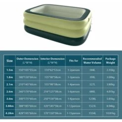 SEENLIN Piscine Gonflable Pour Jardin Extérieur, Piscine De 1,8 M 10 SEENLIN Piscine Gonflable Pour Jardin Extérieur, Piscine De 1,8 M -Trait Piscine Soldes Magasin 75560946 4