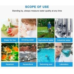 Testeur électronique De PH-mètre, 5 En 1 PH Testeur Thermomètre De Poche Qualité De L'eau PH EC Sel TDS Pour La Maison, La Piscine, L'eau D'aquarium 11 Testeur électronique De PH-mètre, 5 En 1 PH Testeur Thermomètre De Poche Qualité De L'eau PH EC Sel TDS Pour La Maison, La Piscine, L'eau D'aquarium -Trait Piscine Soldes Magasin 77638466 5