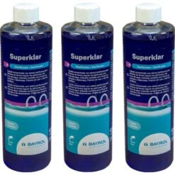 Pack 3 Clarifiants Liquide Superklar 500 C.c. Bayrol